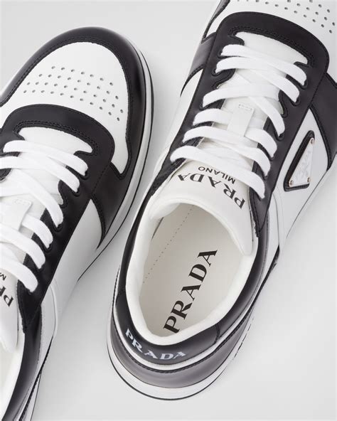 prada sneakers white and black|prada sneakers size 14.